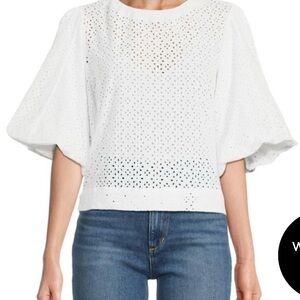 Joe’s Jeans Eyelet Flare Sleeve Top